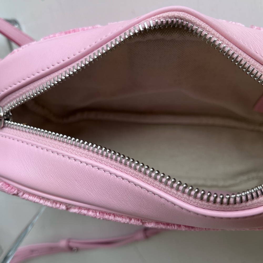 BURBERRY Lola TB Monogram Toweling Camera Crossbody-Primrose Pink - Picture 13 of 13
